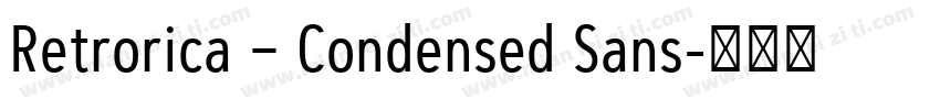 Retrorica – Condensed Sans字体转换